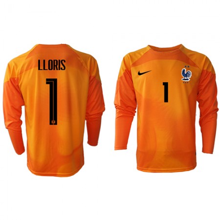Jalkapallo Pelipaidat/Peliasut Ranska Hugo Lloris 1 Maalivahti Kotipelipaita Mm-Kisat 2022 Pitkähihainen Jalkapallo Pelipaidat/Peliasut Ranska Hugo Lloris 1 Maalivahti Kotipelipaita Mm-Kisat 2022 Pitkähihainen